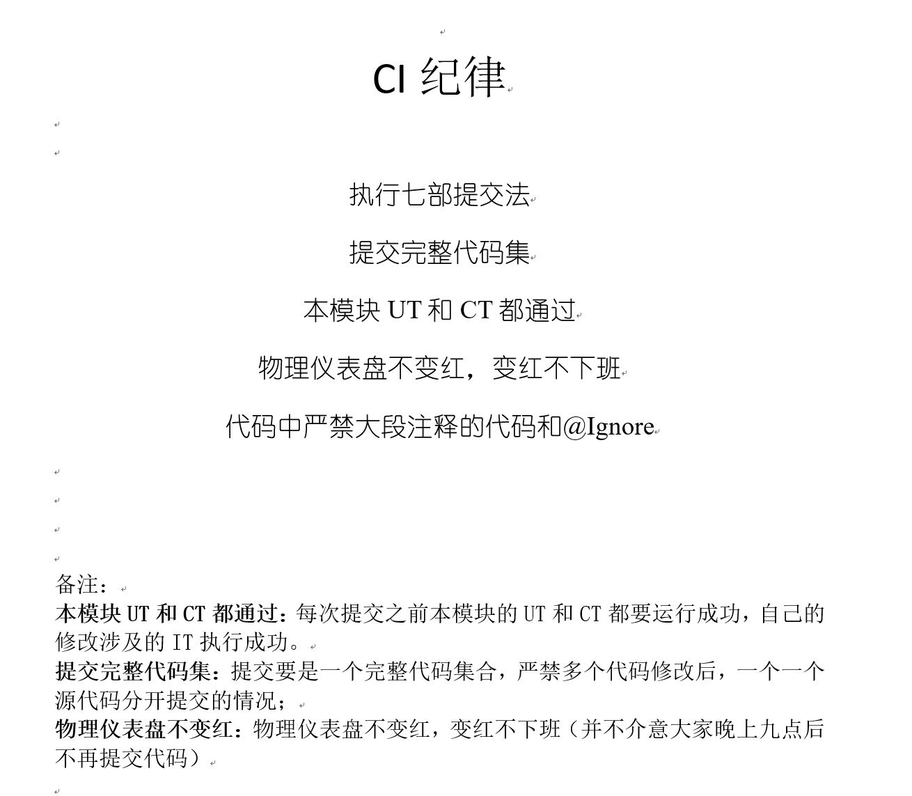 CI仪表盘示例